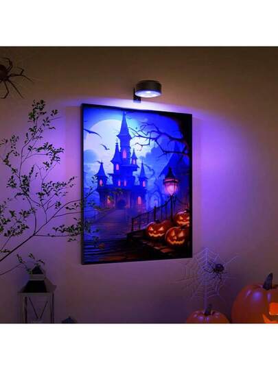 6/3/1pc Led Picture Verlichting Battery Operated, Wireless Painting Light, Wand Lamp Magnetic, Spotlight, Display Spotlight Remote Dimmable, Lighting Modes Art Frame Artworking Portrait, ative Puck Lights 150mAh Control view 11