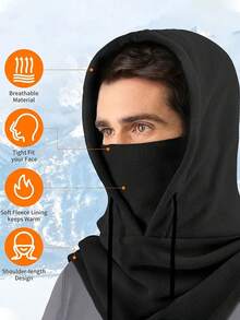 1pc/3pcs Multi-Functional Thermal Hat+Mask+Neck Gaiter 3-In-1 Warmer Ski Hat, Suitable For Cycling, Outdoor, Daily Life, Commute, Birthday Gift For Dad, Family, Friends & Lover, Autumn/Winter Winter Accessories Winter Outfits Warm Accessories