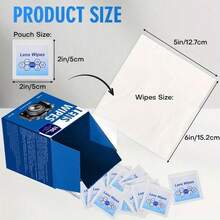 SGIAWETA-Pack Of Disposable Glasses Cleaning Wipes - Moistened Individual Wrapped Lens Cleaner Glasses, Fashion Glasses, Phone Screens, Electronics & Camera Lenses - & Easy To Carry Around, Glasses Cleaner, Screen Cleaning, Compact Design, Durable Packaging, Screen Protector, Cleaning, Highquality Wipes, Screen Protectors, Tech Enthusiasts-Birthdaygift - 1盒,內含100片藥片 - 查看 4