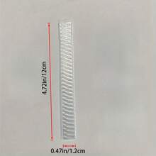 10/20/50 Pieces Reusable Makeup Brush Cover - Elastic Mesh Protective Cover For Eye And Facial Brushes - Abs Plastic - Makeup Brush Protective Mesh Cover - Prevents Bristles From Falling Off And Straightening Bristles - White - View 8