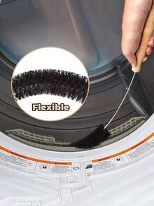 1pc/2pcs/3pcs Multi-Purpose Dryer Vent Cleaning Tool Kit - Manual Lint Brush, Flexible Crevice Brush And Washing Machine Brush, For Bathroom And Kitchen Use - No Power Or Battery Required, Household Essential, Great Gift - Multicolor - View 2