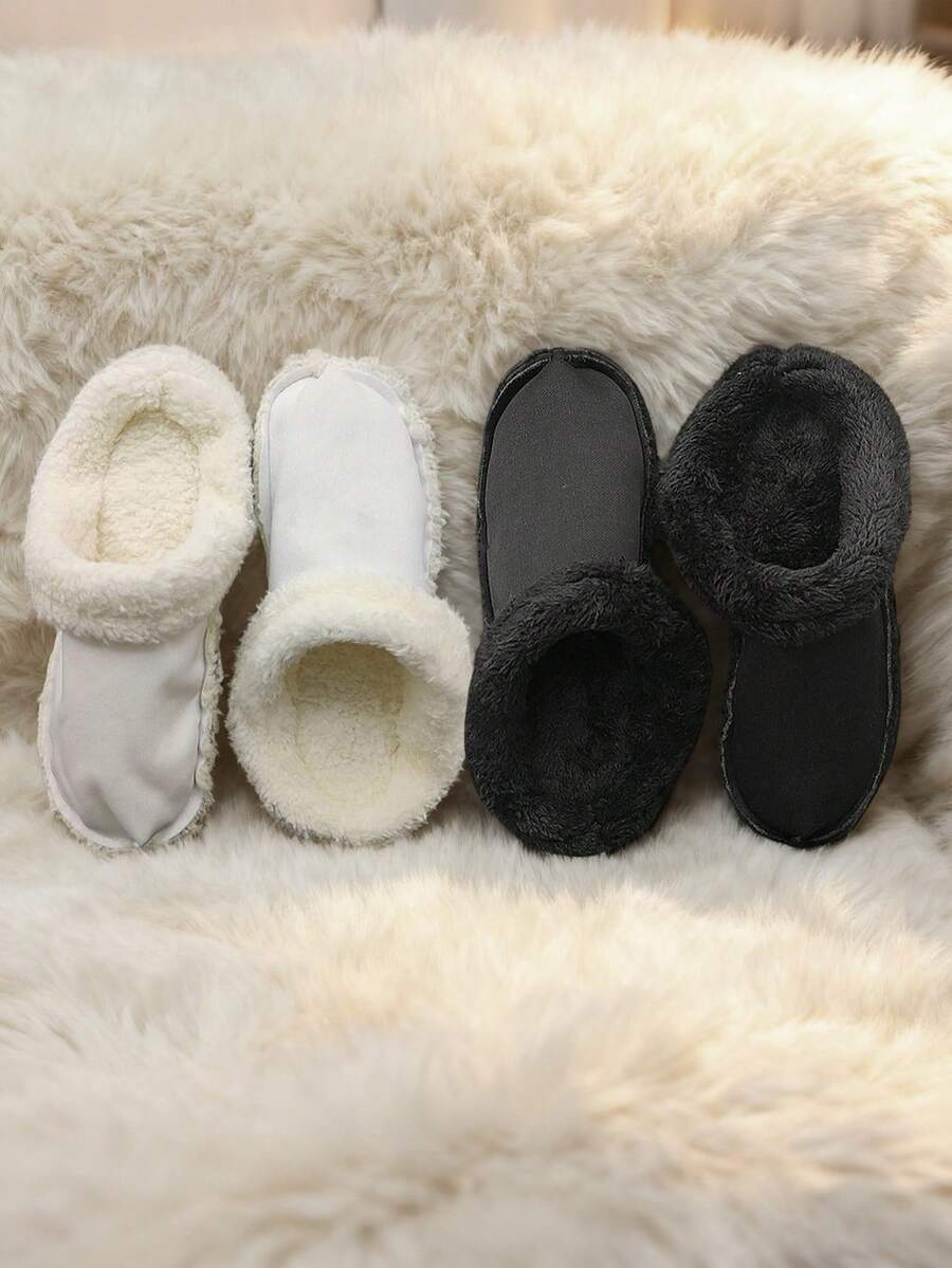 2 pary wyjmowanych wkładek termicznych do butów, odpowiednich do butów ogrodowych, chodaków, pantofli itp. Ciepłe i nadające się do prania, idealne na Halloween i prezenty świąteczne