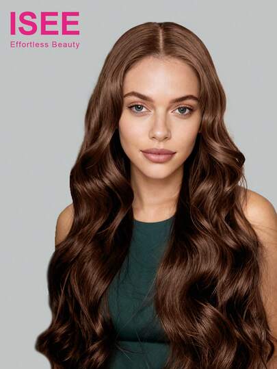 ISEE Hair Wear Go Glueless Wig Unprocessed Virgin Hair Wig Body Wave 6x4 Transparent Lace Closure Wig Chocolate Brown Color Human Wig Hair 180% Density 16-28 Inch Regular Human Hair Wig Pre-Cut Lace Pre-Plucked Hairline Charm Elegant Casual Fashion School Supplies Hair Stuff Gifts For Women Accessories