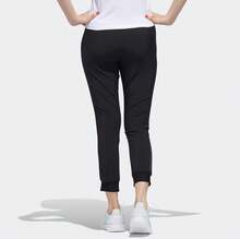 Adidas 女褲新款戶外跑步舒適百搭透氣休閒長褲 - 黑色 - 查看 2