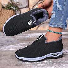 Women's Comfortable Lightweight Boots, Warm And Cozy Student Shoes - Black - View 5