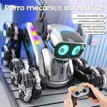 Perro Robot Remoto Jueguete De Control Inteligente Para Niño - Negro - Ver 3