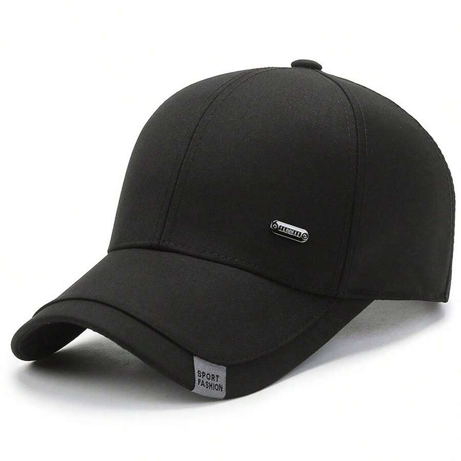 Baseball Cap For Men Letter Sign Adjustable Personalized Dad Hats For Spring, Summer - Negro - Ver 1