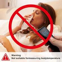 Termómetro de infrarrojos no contacto mide la temperatura de la superficie, 32-212°F modo de medición de temperatura de objetos y 89,6-109,22°F medición precisa de temperatura de mascotas, con alarma de temperatura, utilizado para medir la temperatura de objetos y alimentos calientes y bebidas calientes de mascotas, termómetro no humano, medición de objetos del entorno, 2*AAA batería, producto sin batería. - Negro - Ver 6