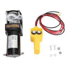 Winch Electrico 3000 Libras, Cabrestante para Remolcar ATV/UTV Todoterreno, Winches con Cuerda de Acero Inoxidable - Negro - Ver 5