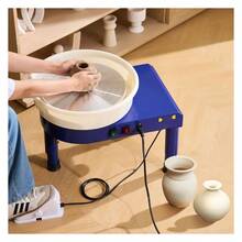 Pottery Wheel 14in Ceramic Machine 60-300 RPM Adjustable Speed Blue - Professional Electric Pottery Wheel Kit With Tools - 多色9 - 查看 7