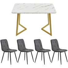 Dining Table & Chair Sets - Gray - View 5