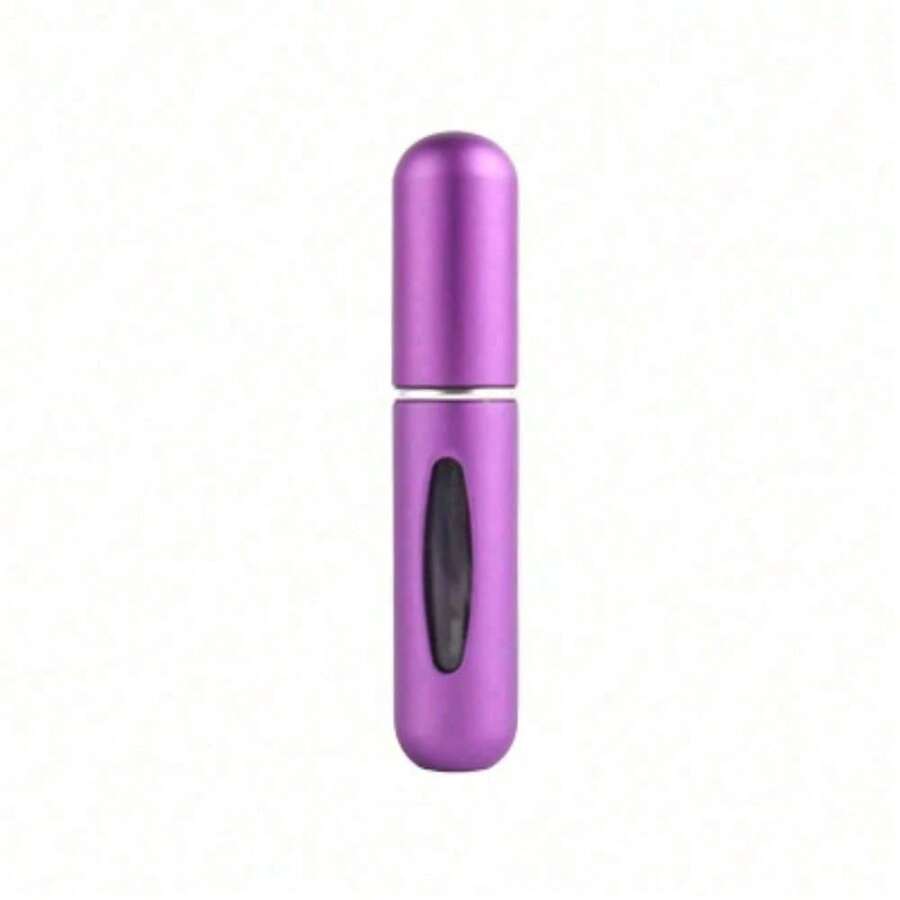 6ml Refillable Perfume Atomizer Mini Portable Spray Bottle - Leakproof Empty Pump Case For Travel Outgoing Daily Use Fine Mist Fragrance Dispenser Fit Purse Pocket Random Color - Purple - View 1