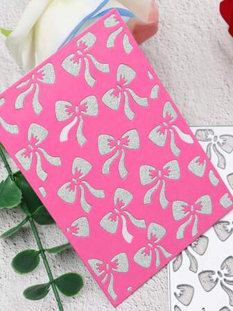 1 set metallskärformar för fjärilsslips, planeringsknivformmaterial, korsstygns-DIY-skärbok, präglingsskärknivform, hantverksmetallform, stanskuvert för att göra kort, albumkort, präglat pappershantverk, albumstämplar, kort, födelsedags- och högtidspresenter, lämplig för collagekonstnärer och papperskonstentusiaster