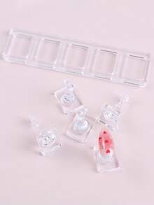 1件裝扣式美甲練習桌，壓克力美甲練習與展示桌，適用於美甲/足部修護練習，適合美甲愛好者與初學者 - 無色 - 查看 9