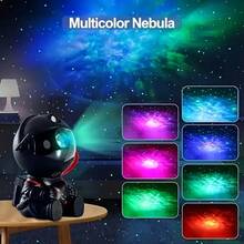 Star Projector Galaxy Night Light Astronaut Space Projector Starry Sky Nebula Ceiling LED Light For Bedroom, Home Decoration, Suitable For Children's Gifts - Black Star - View 7