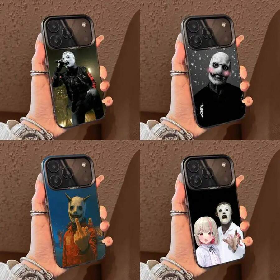 Funda de teléfono C-Corey T-Taylor para 17,16,15,14,13,12,11,Pro,Max,Plus,E, cubierta de TPU negra - Z1 - Ver 1