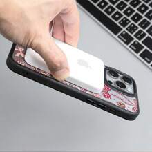 Funda de teléfono magnética transparente con patrón de lazo de leopardo, compatible con, funda protectora de silicona para X 11 12 13 14 15 16 17 Pro Plus, funda de teléfono creativa de dibujos animados, a prueba de golpes y resistente a caídas, protección completa, adecuada para 17/17ProMax/iPhone16/16Plus/16Pro/16ProMax, iPhone15/15Plus/15Pro/15ProMax, iPhone14/14Plus/14Pro/14ProMax, iPhone13/13Pro/13ProMax, regalo perfecto para novia, novio, Día de San Valentín, Navidad - Blanco - Ver 10