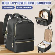 Large Capacity Travel Backpack Unisex, Lightweight Business Laptop Bag, Multi-Functional Multi-Compartment Student School Bag, Suitable For Middle And High School Students' Daily Use, Hand-Carry Backpack, Suitable For Outdoor Hiking And Camping Travel, Aviation Certified Portable Cabin Bag, Fashionable College Student Color Matching Backpack, Unisex Commute School Work Use, Shoulder Strap Backpack, Compliant With Flight Standards 40*20*30cm - Multicolor - View 11