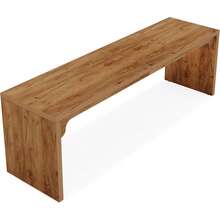 Tribesigns Schreibtisch Computertisch, 180 x 59 x 75 cm, Doppelter Langer Schreibtisch, PC Tisch Bürotisch Arbeitstisch Esstisch Büro-Möbel Computertisch Konferenztisch für Home Office, Braun