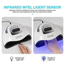 SUN X23MAX 81 LED UV Nail Lamp, High Power Fast Curing Lamp With Detachable Base, Professional Portable Nail Dryer For Salon And Home Use, EU/US Plug - Valentine's Day Gift, Christmas Gift - US A Type Plug(110-127V) - View 4