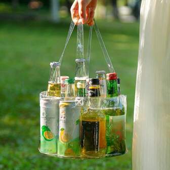 Bolsa de lavandería plegable portátil y cuenca multifuncional de lavado - Cubo plegable transparente para ropa, verduras, camping, viajes - Diseño ahorra espacio, cubo práctico para exteriores, cubo de utilidad moderno, compartimento multicapa, artículo esencial para camping, duradero, almacenamiento doméstico, bolsa de lavandería