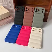 Ốp điện thoại Viral Aesthetic Quilted Puffer - Màu xanh lá cây nhạt, tương thích với iPhone | Chất liệu mềm mại, bông xốp. - xám xanh - Xem 5
