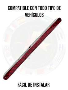 Barra De 31 Cm Con 20 Potentes Leds 12-24v - ROJO - Ver 4