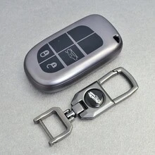 TPU Car Remote Key Case Cover Shell For Renegade Grand Cherokee For Dodge Ram 1500 Journey Charger Challenger Fiat Durango - Grey - View 11