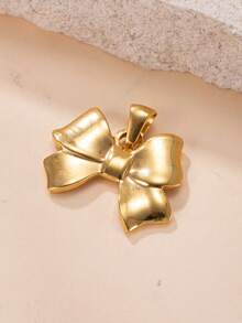 1 قطعة قلادة معلق هندسي أنيق وجميل من الفولاذ المقاوم للصدأ، مناسب لصنع المجوهرات DIY - الذهبي - مشاهدة 5