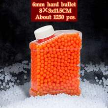 塑料弹力球，橙色塑料弹力球，银色加重塑料弹力球，瓶装包装，缓冲更耐用 - 彩色 - 查看 2