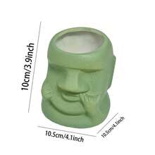 Soporte creativo para bolígrafos Moai de escritorio con forma de cabeza de la Isla de Pascua para decoración del hogar y la oficina