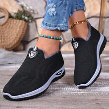 Women's Comfortable Lightweight Boots, Warm And Cozy Student Shoes - Black - View 3