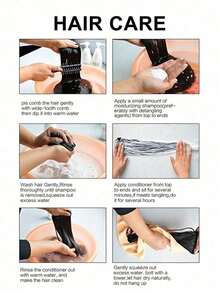 Long Straight Hat Wig, Synthetic Wig With Elastic Knitted Hat Wig - Wool Hat Wig, High Temperature Fiber, Natural Shape, Suitable For Daily Wear, Autumn And Winter Basic Warm Ski Hat - Black - View 5