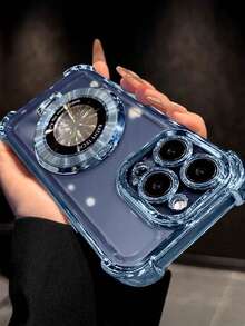 防摔防摔奢华电镀透明手机壳，带指环磁吸支架，兼容 17/6/7/8/X/XS/XR/11/12/13/14/15/16e、Galaxy S22/23/24、A04/05/06/A07/A17/A14/A15/A16/A24/A25/A34、Redmi Note 7/8/9/10/11/12/13/14、Redmi 9/10/12/13C/14C/A5、OPPO、MOTO、荣耀 X、HW、Realme C53 C55