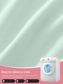 2/3件套纯色床笠套装，包含1个床笠+1/2个枕套、床垫保护套、床垫罩，9.84英寸/25厘米深口袋床笠，柔软透气，适用于单人床、双人床、大号床、特大号床，可机洗，通过Oeko-Tex认证，浅绿色 - 嫩綠色 - 查看 8