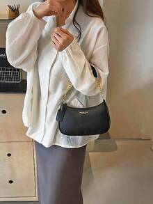 [US-Based Shipping]Fashion Underarm Bag New Style Single-Shoulder Tote Bag Textured Color-Blocking Work Small Handbag, Hot-Selling Vintage Bag High-End Solid Color Underarm Bag Large Capacity Commuter Crossbody Women's Bag, Retro Casual Minimalist Korean-Style Solid Color Textured Commuter Crossbody Underarm Bag For Women, Niche Design Unique Chic Casual Crossbody Bag Fashionable Shoulder Bag For Women, Large Capacity Retro New Arrival Casual Minimalist Korean-Style Solid Color Textured Commuter Solid Color Crossbody Underarm Bag For Women, Underarm Bag Fashionable Shoulder Handbag, Textured Women's Spring Grapefruit-Patterned Work Small Handbag.Mochilas,Tote Bags For Women,Designer Handbags,Bags For Women,Bolsas Elegantes Para Mujer,Carteras Para Mujer,Cross Body Bag,Tote Bags For Women,Bolsos,Purse For Woman.Women's Fall Clothing Winter Clothing Christmas Halloween Gift. - 黑色 - 查看 5