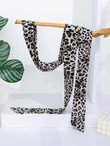 1pc New Fashionable Minimalist Korean Style Leopard Print Decorative Scarf/Belt - Multicolor - View 4