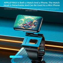LOKMAT APPLLP MAX 4g Smart Phone Watch 2.28-Inch HD Large Round Screen Detachable Mini Mobile Phone HD Dual Camera Student Phone Watch PLUGGABLE 2G/3G/4G/5G/Sim Card Independent Call Wi-Fi Internet Access Heart Rate Step Counting Health Function Detection Free Download Of Third-Party App Application Software Youth Adult Men And Women Watch Multi-Function Black Technology Android System Supports GPS/BEIDOU/GRANUS/AGPS/LBS/WIFI - APPLLP MAX - 查看 6