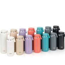 TYESO 500ML/17OZ 1 Piece Stainless Steel Insulated Bottle, Features Handle, Keeps Temperature For 10 To 24 Hours, Double-Walled Stainless Steel Construction For Leak Proof And A Distinctive Design. Ideal For Sports, Fitness, Travel, Commuting And School Use. Makes An Excellent Gift. - Ngẫu nhiên - Xem 11