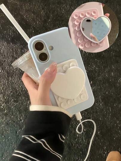 24pcs Silicone Suction Cup Phone Holder, Suction Pad Sticky Tape, Thin Makeup Mirror Suction Cups, Multi-Color Options