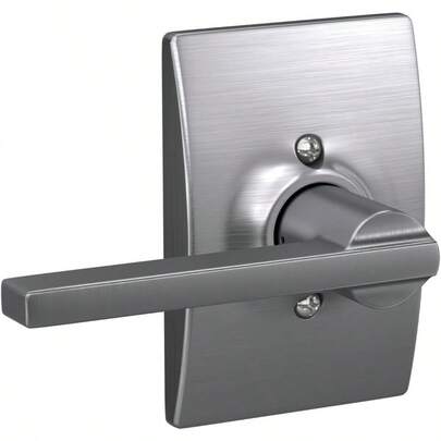 Schlage Century Collection Latitude - Palanca de entrada con llave Dummy Níquel Satinado