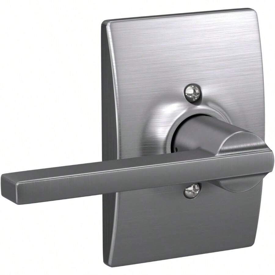 Schlage Century Collection Latitude - Palanca de entrada con llave Dummy Níquel Satinado - Cromosatinado - Ver 1