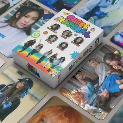 55pcs K-POP Idol Photo Cards - Vivid LOMO Collectible Cards With Rich Illustrations, Suitable For Birthday, New Year And Back To School Celebrations, Commemorative Cards, Paper Material, Great For Fans And Collectors, K-Pop Merchandise | Vivid Card Design | Durable Card Material, K-Pop Items, Birthday Cards, Funny Birthday Cards, Happy Birthday Cards. Random Styles