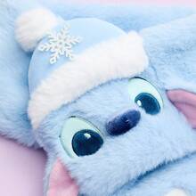 Miniso Stitch Winter Scarf Novelty Character Design Warm Knit Wrap