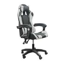 DASCK - Silla Gaming Blanca Ergonómica Reclinable con Cojín Lumbar y Cervical | Altura Ajustable 200kg | Oficina y Juego - Blanco y Negro - Ver 1