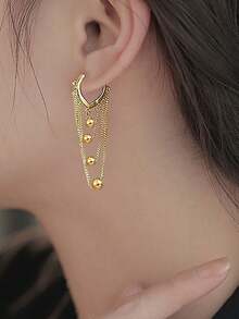 European And American Cross-Border Tassel Beaded Earrings For Women, New Earrings With Luxurious High-End Unique Personalized Retro Style, Featuring Korean Fashion - Multicolor - View 4