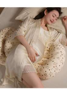 This Maternity Pillow Offers Back Support, Is Comfortable For Side Sleeping, And Features A Soft U-Shaped Design That Cradles The Belly, Making It A Great Gift Choice.