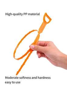 Creative Drain Cleaner Hook, Hair Remover For Sink, Bathtub, Shower, Bathroom And Kitchen Drain Clog Remover, Household Cleaning Tool - Multicolor - View 9