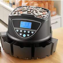 USD Coin Sorter, Coin Counter Machine For 5 Kinds Of USD Coins, Coin Sorter And Wrapper Machine Holds Up To 2000 Coins, Screen Display Coin Storage Included 5 Coin Tubes And Boxes - 2000 Coins - View 9