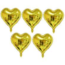 5/10pcs 18inch Heart Love Mylar Balloons, Heart Shaped Helium Foil Balloons Happy Anniversary Engagement Wedding Bridal Valentine's Day Birthday Party Decoration Theme Party Supplies - Multicolor - View 30